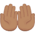 🤲🏽 palms up together: medium skin tone display on Apple